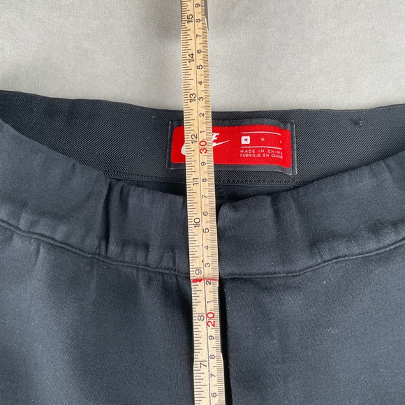 Nike Tech Fleece Cropped Jogger Pants Black Mens M Athletic Casual Sporty Sweats - Picture 8 of 12